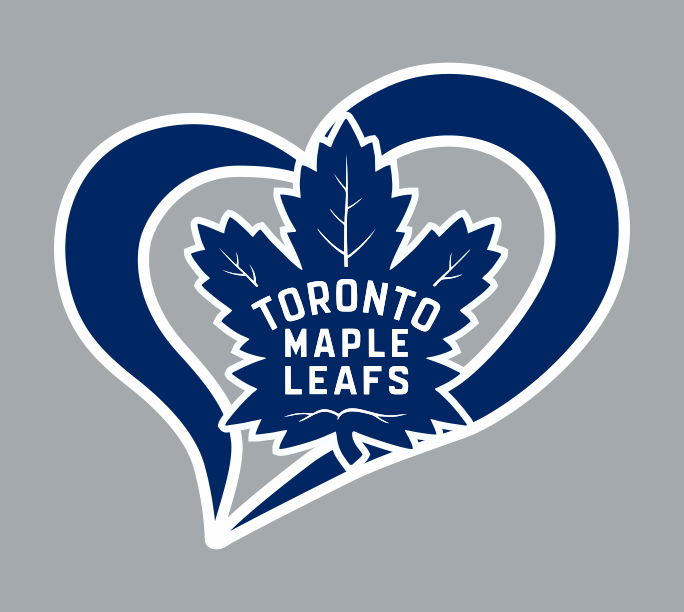 Toronto Maple Leafs Heart Logo iron on paper